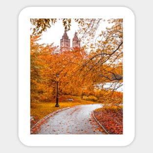 Central Park Fall 5 Sticker